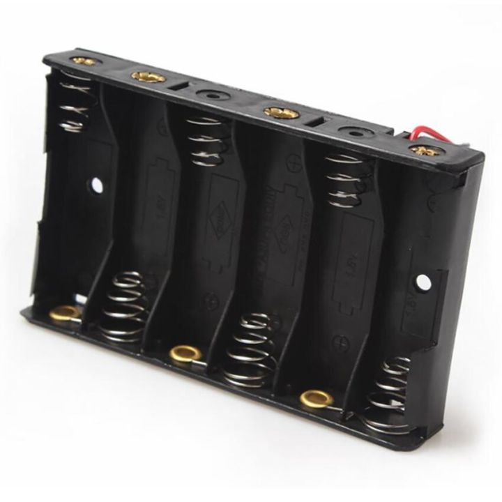 plastic-battery-box-storage-case-6x-aa-power-bank-cases-6-slot-battery-holder-container-clip-with-wire-lead-pin