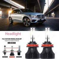 หลอดไฟหน้ารถยนต์ LED LAI 40w 6000k สีขาว สําหรับ Mercedes-Benz GLA(X253) 2016-2023 2PCS