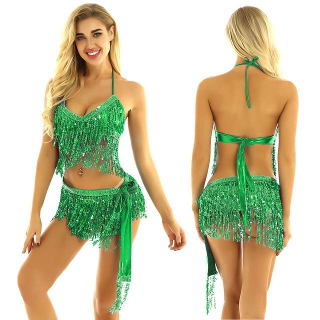 women-shiny-sequins-belly-dancing-sets-tassels-rave-stage-performance-costume-halter-bra-tops-with-hip-scarf-wrap-skirt-outfits