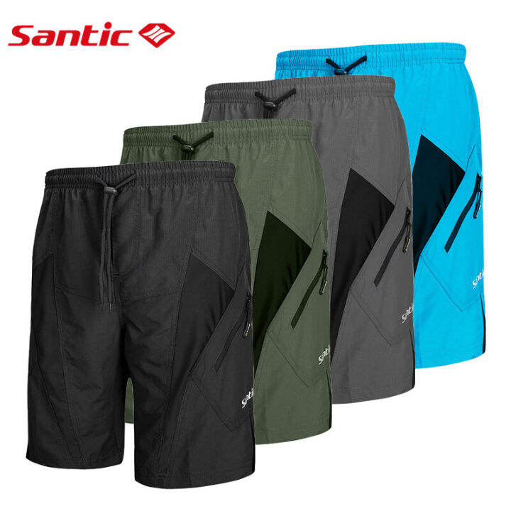 Santic Men Downhill Mtb Shorts 4D Padded Loose Fit Breathable Plus Size  M-4Xl Mountain Bike Bottoms K7Mb032 | Lazada Ph