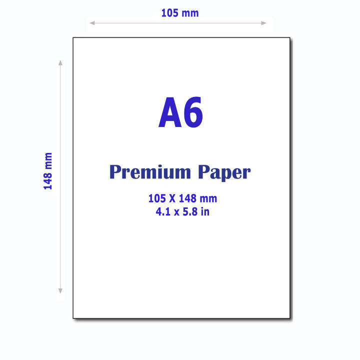 A6 Paper Size In Millimeters