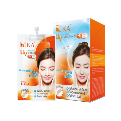 KA UV Protection Baby Face 8 g x 6.เค.เอ. ยูวี โพรเทคชั่น เบบี้ เฟช SPF42 PA+++ ขนาด 8 กรัม แพ็ค 6 ซอง