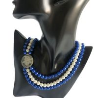 Exquisite Sorority Society Pearl Stainless Steel Necklace