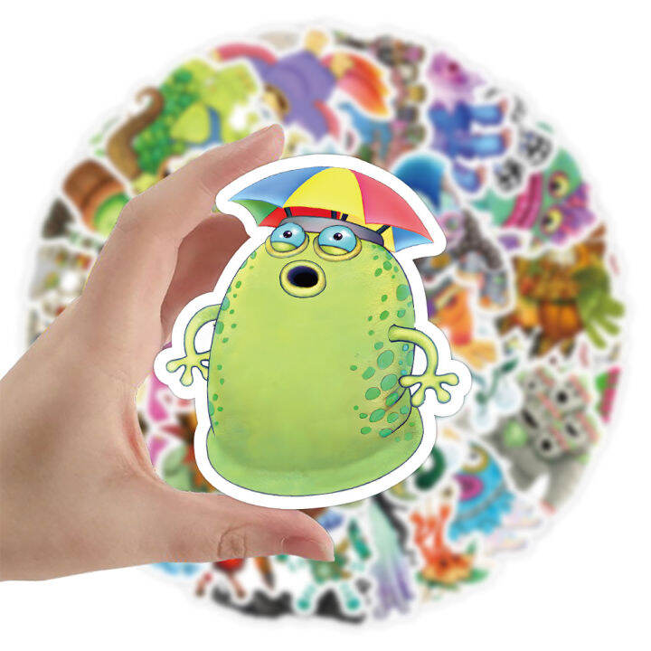 50pcs-set-my-singing-monsters-graffiti-sticker-suitcase-water-bottle-notebook-waterproof-decorative-stickers