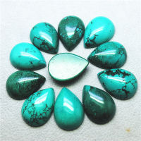 10PCS Nature Blue Turquoise Stone Cabochons Teardrops Shape 18X25MM Loose DIY Jewelry Components Free Shipping Hot Colors Good