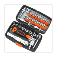 38-In-1 Ratchet Screwdriver Wrench Set Home Machine Repair Knob Multi-Directional