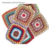 【CC】◈☏  Colorful flowers crochet place mat pad cloth cup doily coaster placemat wedding kitchen