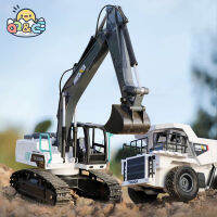 Huina 667668 124 Rc Excavator Alloy Rc รถบรรทุกรถยนต์ไฟฟ้า9Ch รีโมทคอนล Dumper รถแทรกเตอร์ก่อสร้างของเล่นเด็ก