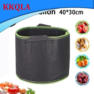 QKKQLA 10 Gallon Thicken Fruit Plants Grow Bags Hand Held For Home Garden Plant Growing Fabric Pot Vegetables Flower Bags