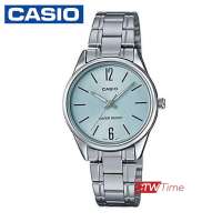 Casio Standard นาฬิกาข้อมือผู้หญิง สแตนเลสแท้ รุ่น LTP-V005D-2BUDF (หน้าปัดสีฟ้า)