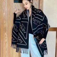 [High-end blanket] ผ้าพันคอเส้นด้ายห่อคอร์ฤดูใบไม้ร่วงฤดูหนาวสำหรับผู้หญิง39; S ผ้าห่มเก็บความHigh-end blanketแบบหนาผ้าคลุมไหล่แฟชั่นแบรนด์หรูยุโรปและอเมริกา