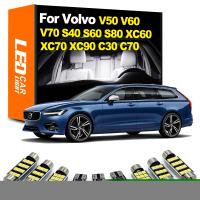 Zoomsee รถ Volvo V50 V60 V70 S40 S60 S80 XC60 XC70 XC90 C30 C70รถยนต์โดมทรังก์สำหรับอ่านชุดไฟแอลอีดีตกแต่งภายในรถ