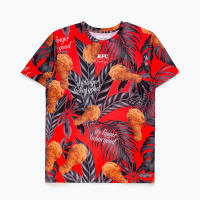 HYPE X KFC RED PALM PRINT T-SHIRT