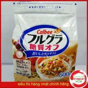 HCMNgũ cốc trái cây Calbee Nhật Bản- Màu Trắng 600g date T03 2022