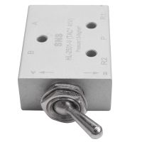 Pneumatic 3 Position 2 Port Toggle Switch G1/8 Pneumatic Mechanical Valve HL2301 Pressure 0-8Kgf/cm²