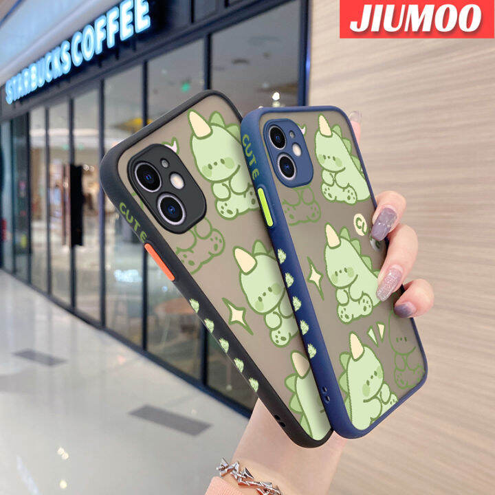 เคส-jiumoo-สำหรับ-xiaomi-redmi-8-8a-8a-pro-เคสลายการ์ตูนไดโนเสาร์เนื้อแข็งกันกระแทกลายขอบซิลิโคนเคสนิ่มใส่โทรศัพท์คลุมทั้งหมดเคสป้องกันเลนส์กล้อง