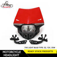 สีแดงไฟหน้าไฟหน้าเปิดไฟสำหรับฮอนด้าไฟเบรกCR125 CR250 CRF250 CRF450 XR650 KLX YZ KTM EXC 2019อุปกรณ์รถจักรยานยนต์เอ็นดูโร่