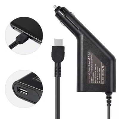 20V 2.25A 3.25A 45W 65W USB Type C USB C DC Car Charger Power Adapter for Lenovo Asus Laptops 5V 2A USB Phone Car Charger