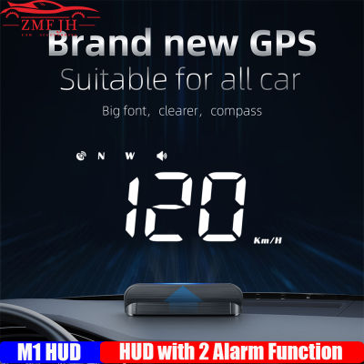 M1 GPS Car Head Up Display HUD On-Board Computer Windshield Projector Digital Speedometer Monitor Electronic Auto Accessories