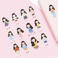 สติ๊กเกอร์ไดคัท Rosy Girls ✨ v.1 ✨ เซ็ต 30 ชิ้น Sticker DIY by mimiplan