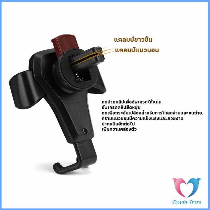 ที่ยึดมือถือในรถยนต์-สำหรับติดช่องแอร์ในรถยนต์-car-phone-holders-dovin-store