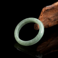 แหวนหยกพม่าสำหรับผู้หญิง Jadeite อัญมณีเครื่องประดับ Charms จริง Charm Talismans หรูหราสีเขียวหินธรรมชาติของขวัญ Emerald