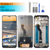 IPS LCD สำหรับ Nokia 5.3จอแสดงผล Touch Screen Digitizer ASSEMBLY TA-1234, TA-1223, TA-1227หน้าจออะไหล่ซ่อม6.55;