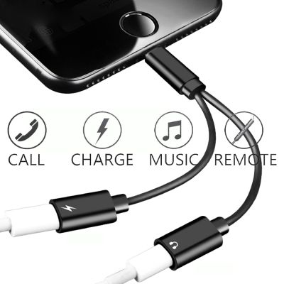 2 in 1 Headphone Audio Jack Adapter and Charging Cable, For iPhone 13 14 13 12 11 Pro Max Xr Xsmax 8 7, double lightning ports