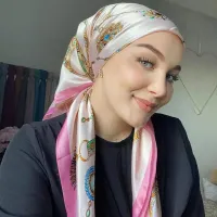 【CC】✲◇☄  Silk Scarf Band Fashion Female Hijab Foulard Marque Headkerchief Bandana Head/Hair 90X90CM