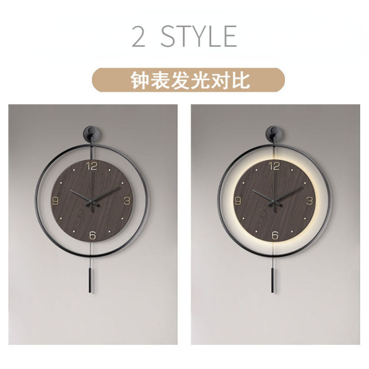 นาฬิกามินิมอลจากจีนรุ่นใหม่-นาฬิกาแขวน-ห้องนั่งเล่น-นาฬิกาแขวนในครัวเรือนทรงกลมหรูหราน้ำหนักเบาที่แขวนผนังภาพวาดแบบเงียบๆแขวนภาพวาดตกแต่งร้านอาหารนาฬิกา50ซม-60ซม