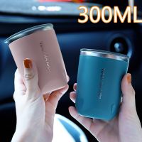 300Ml Vacuum Flask Small Thermos Coffee Mug Cup Macarone Stainless Steel Thermal Insulated Cup Water Bottle Tumbler