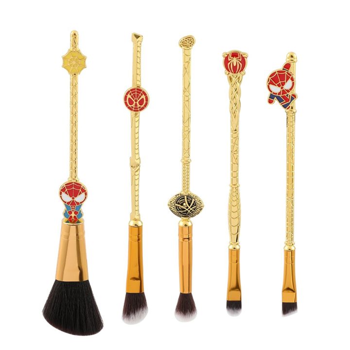 marvel-the-avengers-spiderman-doctor-strange-makeup-brush-sets-cosmetics-beauty-tools-for-girls-cosplay-gift-with-bag-makeup-brushes-sets