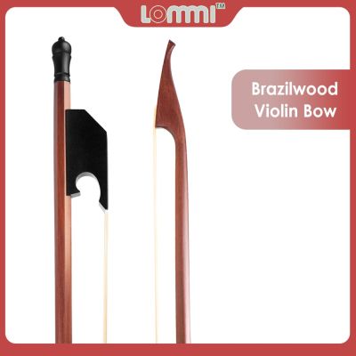 ：《》{“】= LOMMI Vintage Baroque Style Brazilwood Bow 4/4 Ebony Frog &amp; Fittings Nice Carved Pure White Mongolia Horsehair Bow