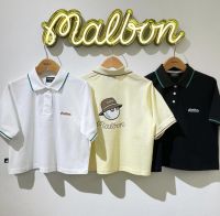 J.LINDEBERG Titleist Taylormade Korean ▦❒ เกาหลีใต้ MALBON GOLF กอล์ฟ มิถุนายน ผู้หญิง การ์ตูน เสื้อยืดสั้น ระบายอากาศ แห้งเร็ว เสื้อโปโล