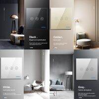 Special Offers Touch Switch Sensor 220V Smart Home Crystal Glass Panel Waterproof Scratch Resistant 4 Color Available Lamp Wall Light Switches