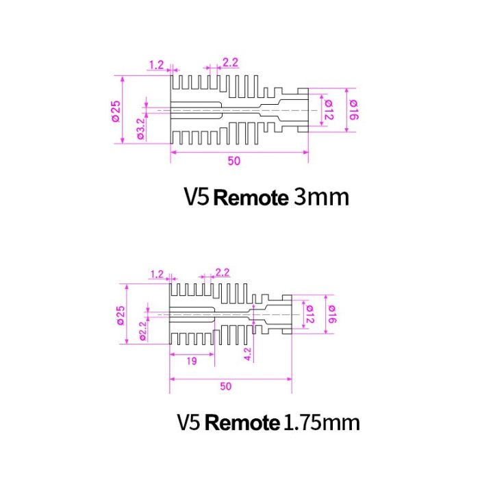 kingroon-เครื่องอัด-v6ความร้อน-e3d-v5-เครื่องอัดรีดหม้อน้ำระบายความร้อนด้วยความร้อนท่อสั้นโดยตรงสำหรับป้อน1-75มม-3มม-ชิ้นส่วนเครื่องพิมพ์3d