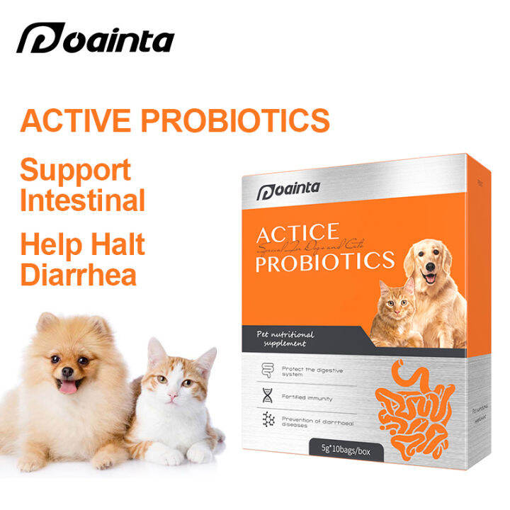 PUAINTA Pet Probiotic Supplements for Dogs and Cats Regulating Gastrointestinal Diarrhea