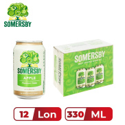 THÙNG 12 LON NƯỚC TÁO LÊN MEN SOMERSBY 330ML