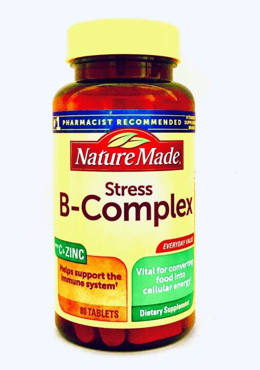 Nature Made Stress B-Complex With Vitamin C And Zinc 80 Tablets Expiry ...