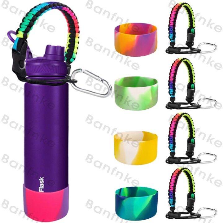 【The New! 】 Silicon Boot Aquaflask With Paracord Handle Aquaflask