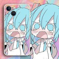 เคสโทรศัพท์มือถือโมเดลของเล่นสองมิติ Miku เหมาะสำหรับ Apple 14 Huawei Xiaomi OPPOvivo OnePlus และ Samsung