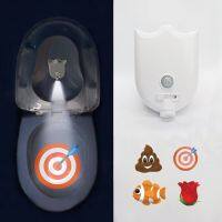 Toilet Projection Lamp Creative Motion Sensor Toilet LED Night Lamp Backlight Toilet Bowl Seat Sensor Lighting Lamp