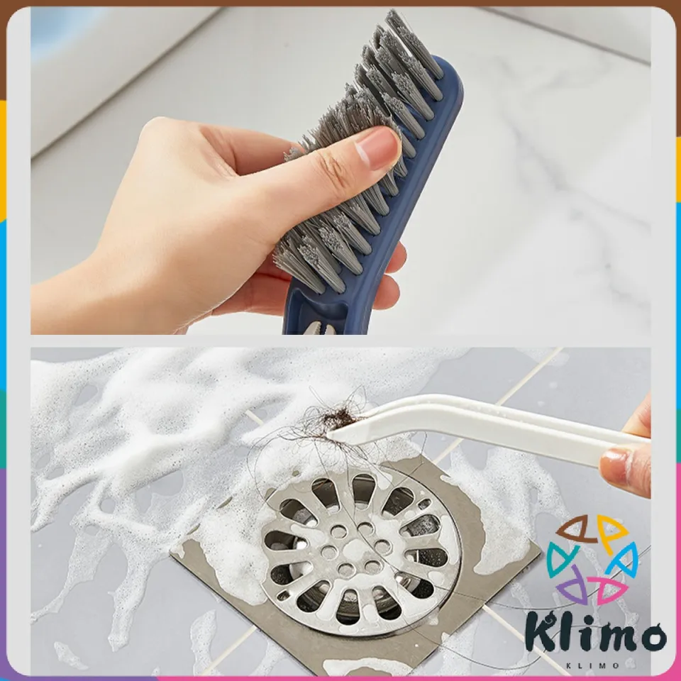 KLIMO Floor Seam Brush Bathroom Cleaning Window Brush Groove Gap Cleaner 2  in 1 V-shaped Brushes