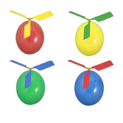 Microgood กลางแจ้งเด็กบอลลูนคอปเตอร์เครื่องบินเฮลิคอปเตอร์บินเครื่องบิน DIY เกมของเล่น