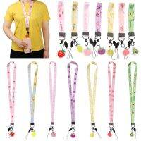 【Extraordinary Products】1 X ผลไม้น่ารักที่มีสีสันโทรศัพท์เชือกเส้นเล็กสายคล้องคอ Lanyards คีย์ ID ผู้ถือบัตรข้อมือเชือก USB ตรากล้องอุปกรณ์เสริม