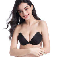 เปลือกหอยรูปปาล์มถ้วยหนาที่มองไม่เห็น Bra Breathable ปิดด้านหน้าที่มองไม่เห็น Bra Strapless Breathable M1KE