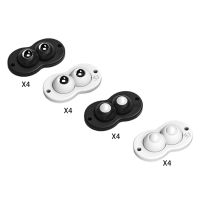 360 Degree Rotation Mini Swivel Wheels Self Adhesive 4 Pack Sticky Pulley Swivel Caster Wheels Wheel Set for Drawer Container