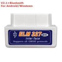 เครื่องสแกน OBD2บลูทูธมากๆ V2.1 ELM327 BT V2.1 ELM327 V2.1รองรับบลูทูธ ELM 327 V1.5บน IOS วินิจฉัยรถเครื่องมือ ELM327 OBD II