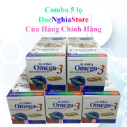 Combo 5 lọ - Viên uống Alaska Omega 3 Bổ Não, Tăng Cường Thị Lực