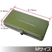 กล่องเครื่องมือเหล็กสีเขียวทหาร M  Metal Case Army Green Medium